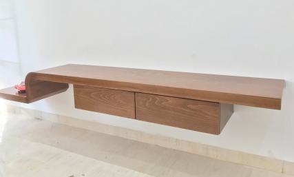 Table TV en Bois Massif Hêtre 